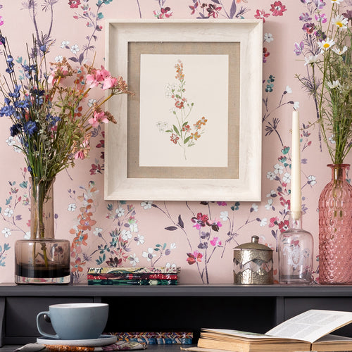 Floral Cream Wall Art - Tilly  Framed Print Birch Voyage Maison