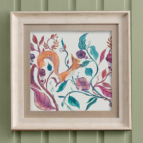 Animal Pink Wall Art - Timmy Squirrel  Framed Print Birch Voyage Maison