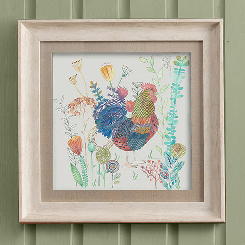 Animal Blue Wall Art - Tobias  Framed Print Birch/Linen Voyage Maison
