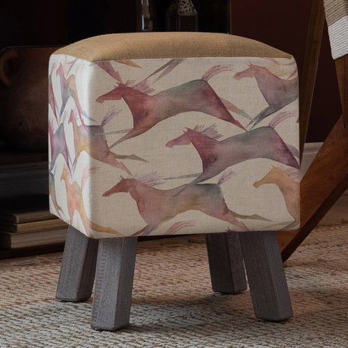 Animal Orange Furniture - Toby Square Footstool Dakota Sand Voyage Maison
