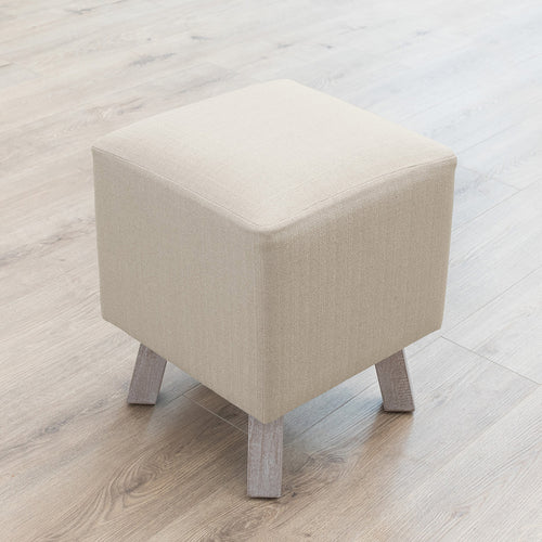 Voyage Maison Toby Square Footstool in Malleny Cashew