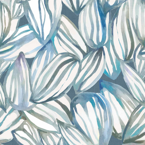 Floral Blue Wallpaper - Topia  1.4m Wide Width Wallpaper (By The Metre) Cobalt Voyage Maison
