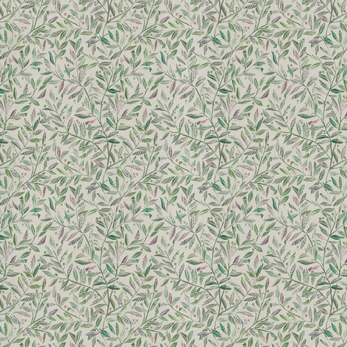 Floral Green Fabric - Torquay Printed Cotton Fabric (By The Metre) Sage Voyage Maison