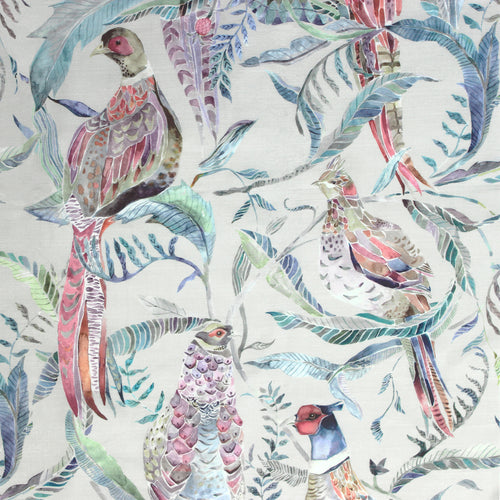 Animal Blue Fabric - Torrington Printed Cotton Fabric (By The Metre) Loganberry Voyage Maison