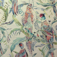  Samples - Torrington Velvet Printed Fabric Sample Swatch Pomegranate Voyage Maison