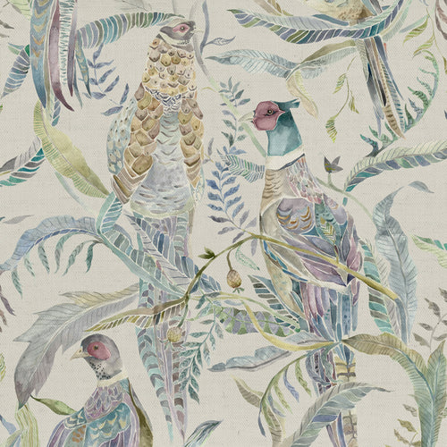 Animal Blue Fabric - Torrington Printed Cotton Fabric (By The Metre) Skylark Voyage Maison