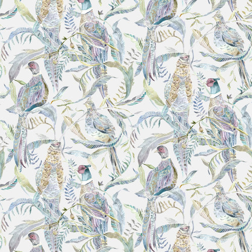 Samples - Torrington Velvet Printed Fabric Sample Swatch Periwinkle Voyage Maison