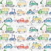 Traffic Jam Printed Cotton Fabric (By The Metre) Primary