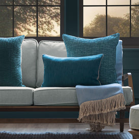 Voyage Maison Trento Feather Cushion in Teal