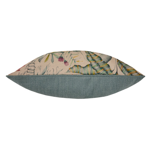 Jungle Blue Cushions - Tropical Utopia Printed Feather Filled Cushions Oasis Voyage Maison