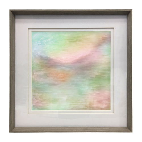 Abstract Green Wall Art - Tulla  Framed Print Nut/Eucalyptus Voyage Maison