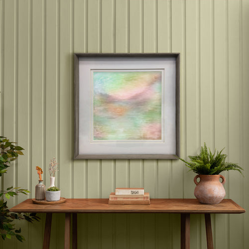 Abstract Green Wall Art - Tulla  Framed Print Nut/Eucalyptus Voyage Maison