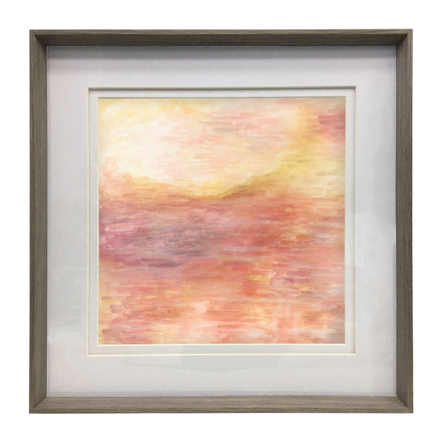 Abstract Orange Wall Art - Tulla  Framed Print Nut/Saffron Voyage Maison