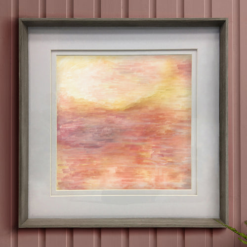 Abstract Orange Wall Art - Tulla  Framed Print Nut/Saffron Voyage Maison