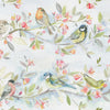 Tweet Printed Linen Fabric (By The Metre) Cream