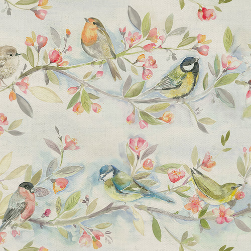 Samples - Tweet Printed Fabric Sample Swatch Linen Voyage Maison