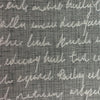 Typographera Woven Jacquard Fabric (By The Metre) Charcoal