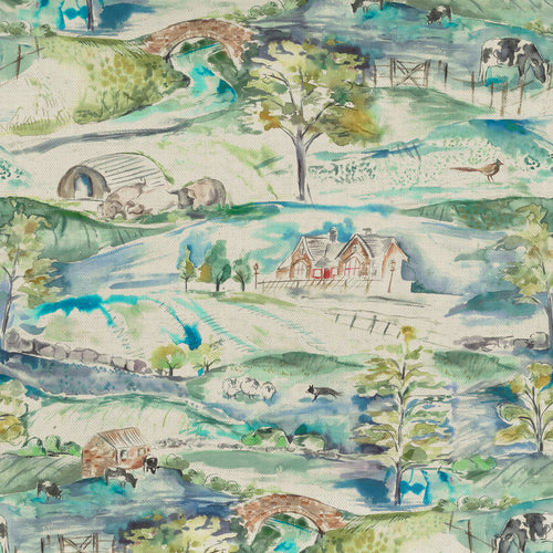 Samples - Ullswater Printed Fabric Sample Swatch Nmulti Voyage Maison