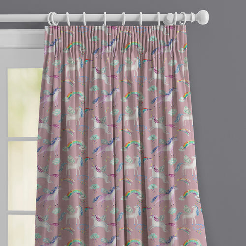 Animal Pink M2M - Unicorn Dance Printed Made to Measure Curtains Blossom Voyage Maison