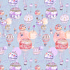 Upandaway Printed Cotton Fabric (By The Metre) Lilac