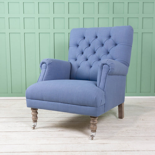 Cornelius Arm Chair Blue (B-Grade)