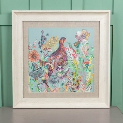 Lady Grouse Framed Print Birch (B-Grade)