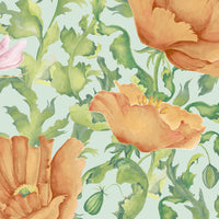  Samples - Valeria  Wallpaper Sample Tangerine Voyage Maison