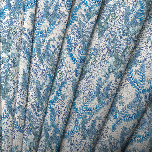 Floral Blue M2M - Valetta Printed Cotton Made to Measure Roman Blinds Cobalt Voyage Maison