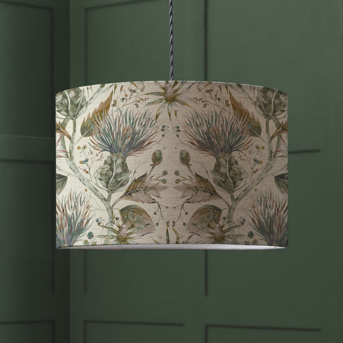 Floral Green Lighting - Varys Eva Lamp Shade Auburn Linen Voyage Maison