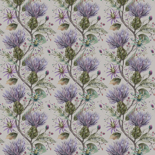 Floral Purple Fabric - Varys Printed Cotton Fabric (By The Metre) Violet Voyage Maison