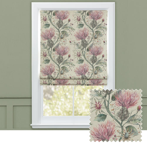 Floral Pink M2M - Varys Printed Cotton Made to Measure Roman Blinds Onyx Voyage Maison