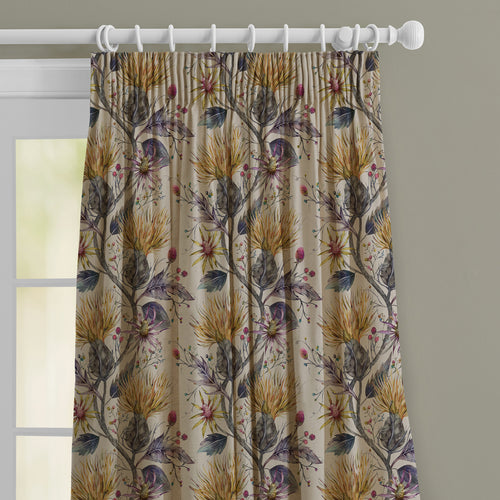 Floral Gold M2M - Varys Printed Made to Measure Curtains Gold Voyage Maison