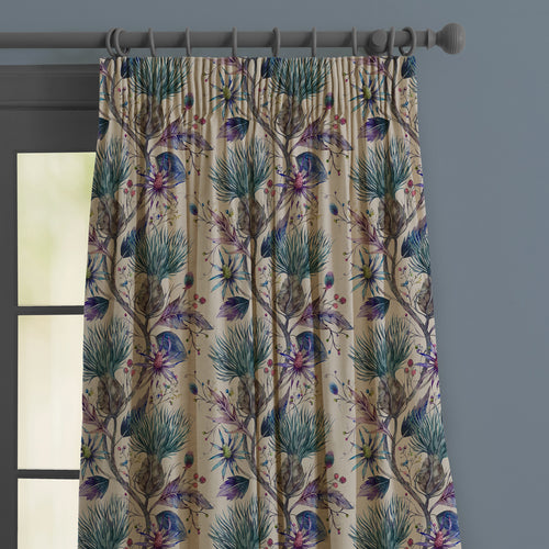 Floral Purple M2M - Varys Printed Made to Measure Curtains Storm Voyage Maison