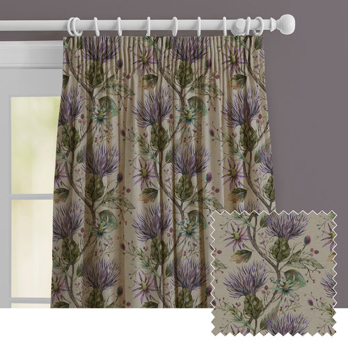 Floral Purple M2M - Varys Printed Made to Measure Curtains Violet Voyage Maison