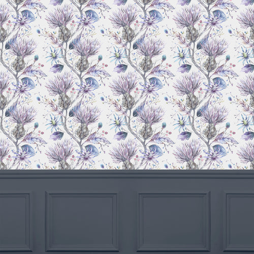 Floral Grey Wallpaper - Varys  1.4m Wide Width Wallpaper (By The Metre) Storm Voyage Maison