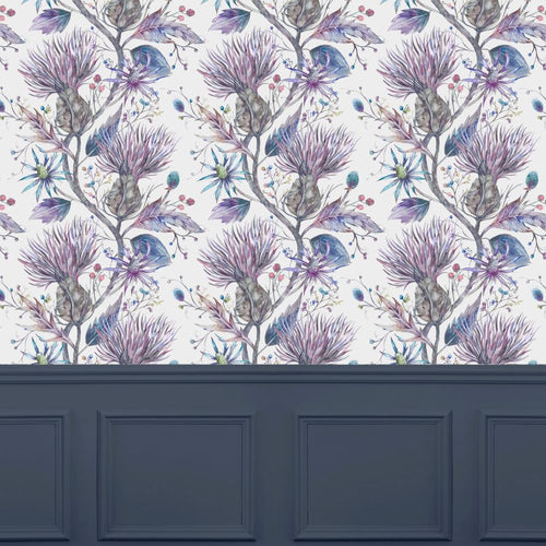 Varys 1.4m Wide Width Wallpaper (By The Metre) Storm