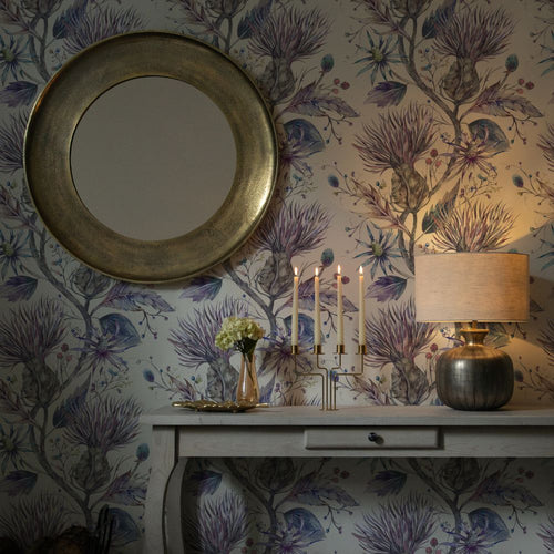 Varys 1.4m Wide Width Wallpaper (By The Metre) Storm