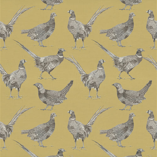 Animal Yellow Fabric - Venatu Printed Cotton Fabric (By The Metre) Corn Voyage Maison
