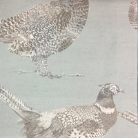  Samples - Venatu Printed Fabric Sample Swatch Duck Egg Voyage Maison
