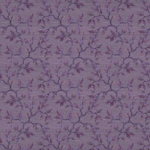 Floral Purple Fabric - Vesper Printed Fabric (By The Metre) Violet Voyage Maison