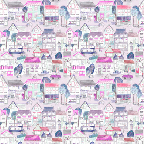  Samples - Village Streets  Wallpaper Sample Blossom Voyage Maison