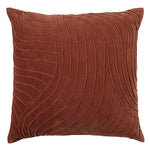 Additions Waterfall Embroidered Feather Cushion in Persimmon
