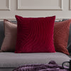 Voyage Maison Waterfall Embroidered Feather Cushion in Pomegranate