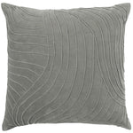 Additions Waterfall Embroidered Feather Cushion in Steel