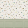 Voyage Maison Waterfowl 1.4m Wide Width Wallpaper in Linen