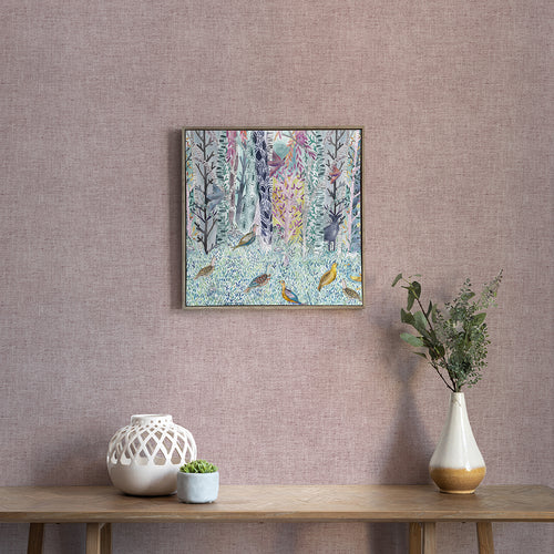 Floral Purple Wall Art - Whimsical Tale  Framed Canvas Stone Voyage Maison