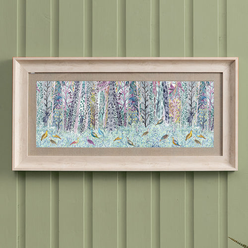 Floral Purple Wall Art - Whimsical Tale  Framed Print Birch/Twilight Voyage Maison