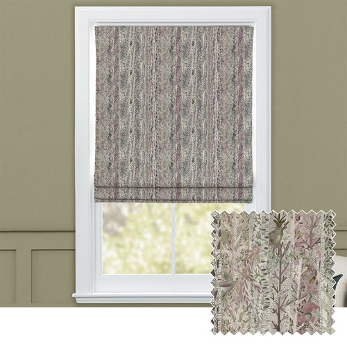 Woodland Beige M2M - Whimsical Tale Printed Cotton Made to Measure Roman Blinds Willow Voyage Maison