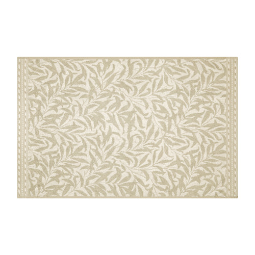Floral Beige Bathroom - Willow Boughs 100% Cotton Bath Mat Natural Morris & Co