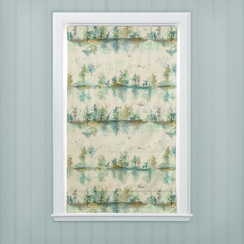 Animal Green M2M - Wilderness Printed Cotton Made to Measure Roman Blinds Default Voyage Maison